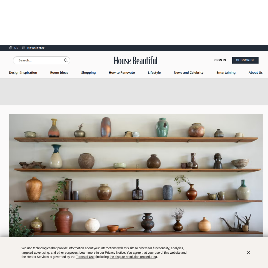 housebeautiful.com homepage screenshot