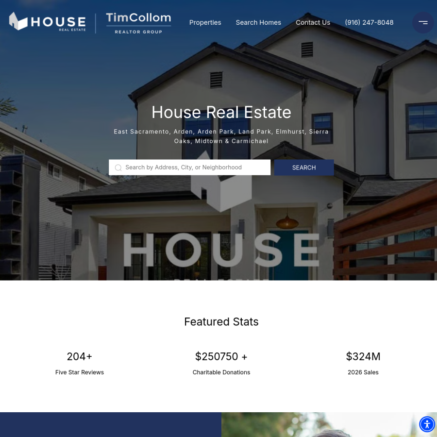 houserealestate.com homepage screenshot