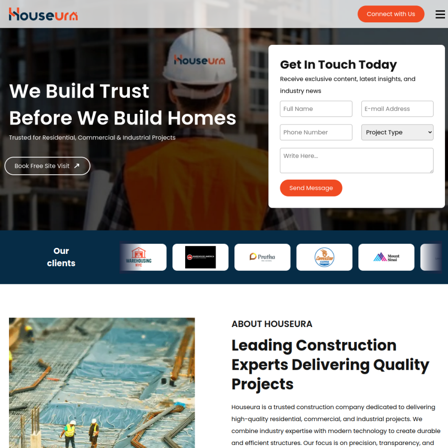 houseura.com homepage screenshot