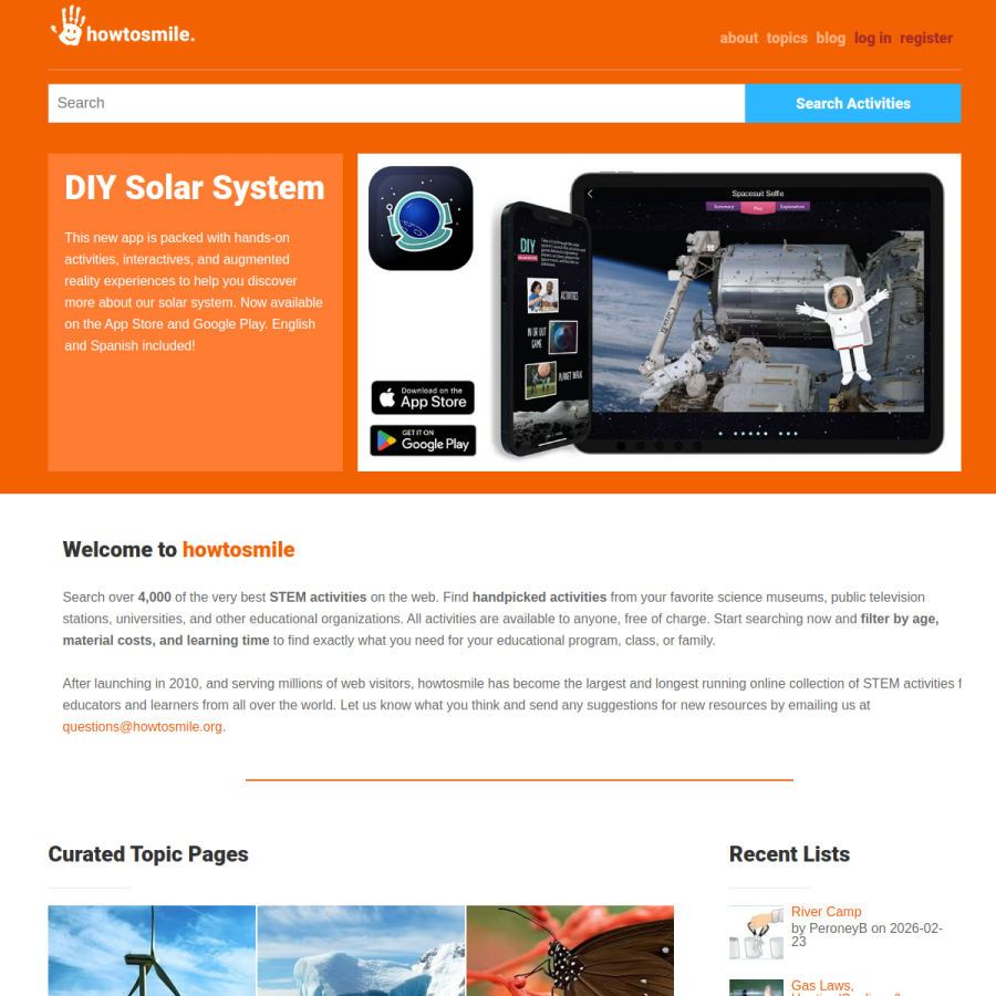 howtosmile.org homepage screenshot
