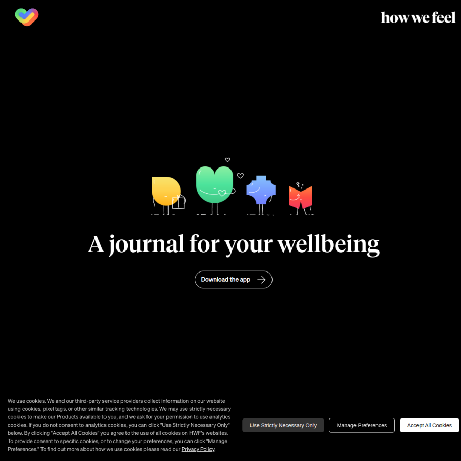 howwefeel.org homepage screenshot