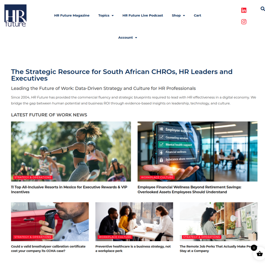 hrfuture.net homepage screenshot