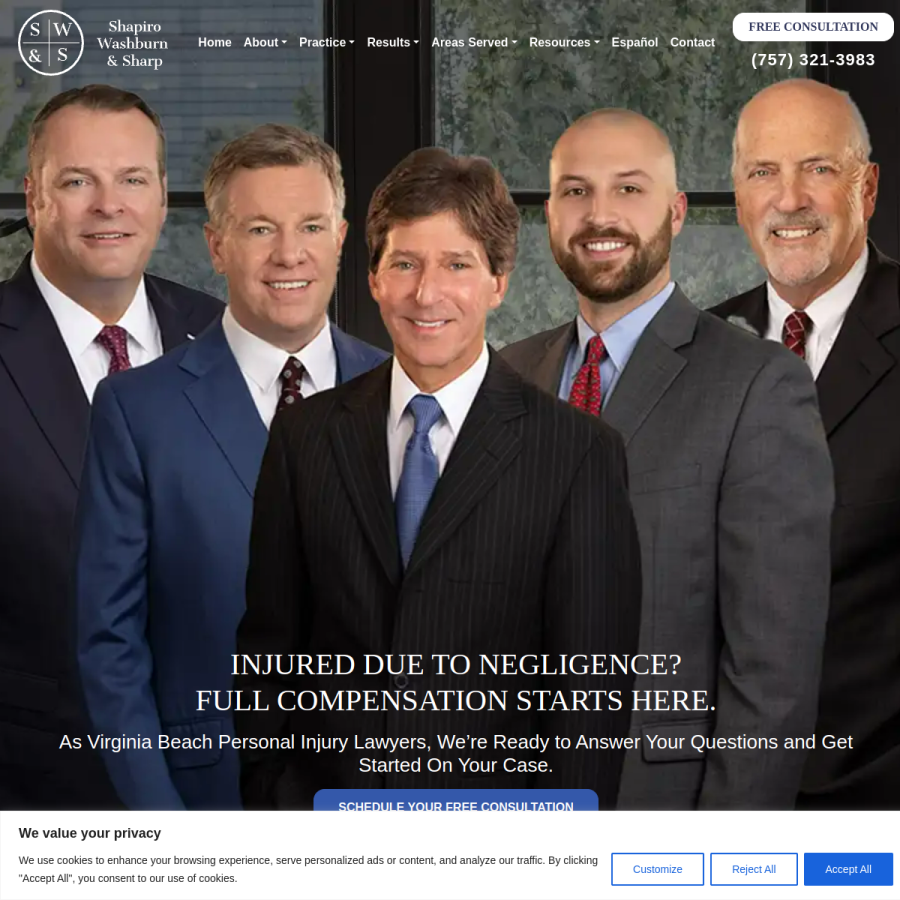 hsinjurylaw.com homepage screenshot