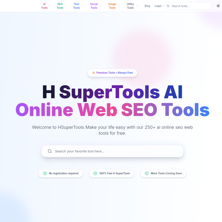 hsuper.tools homepage screenshot