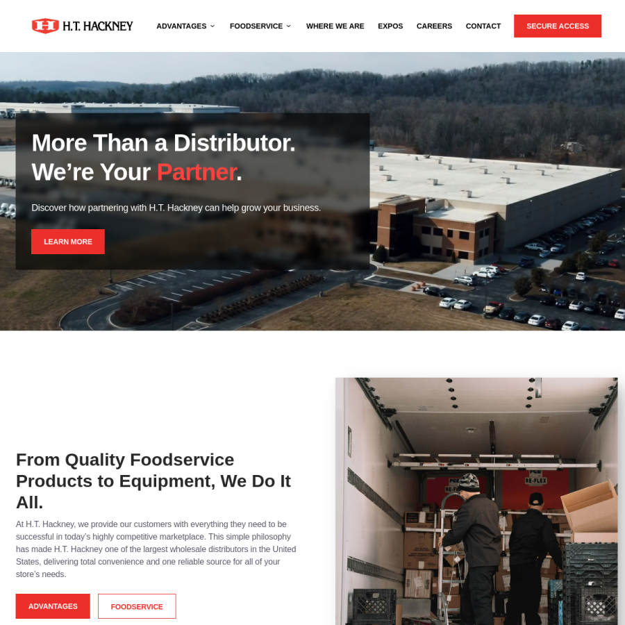 hthackney.com homepage screenshot