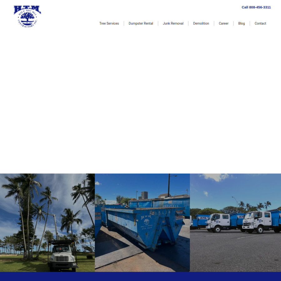 htmcontractors.com homepage screenshot