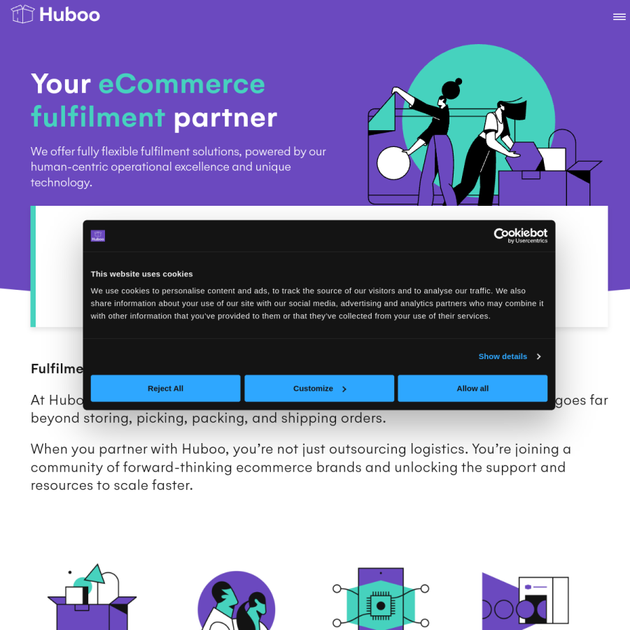 huboo.com homepage screenshot
