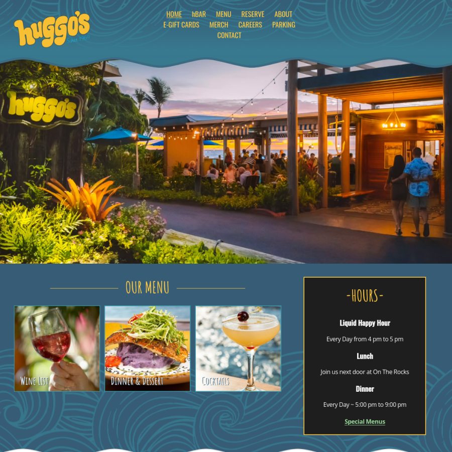 huggos.com homepage screenshot