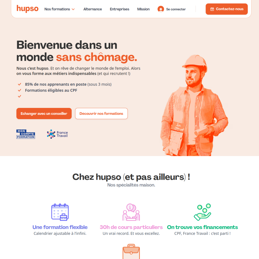 hupso.co homepage screenshot