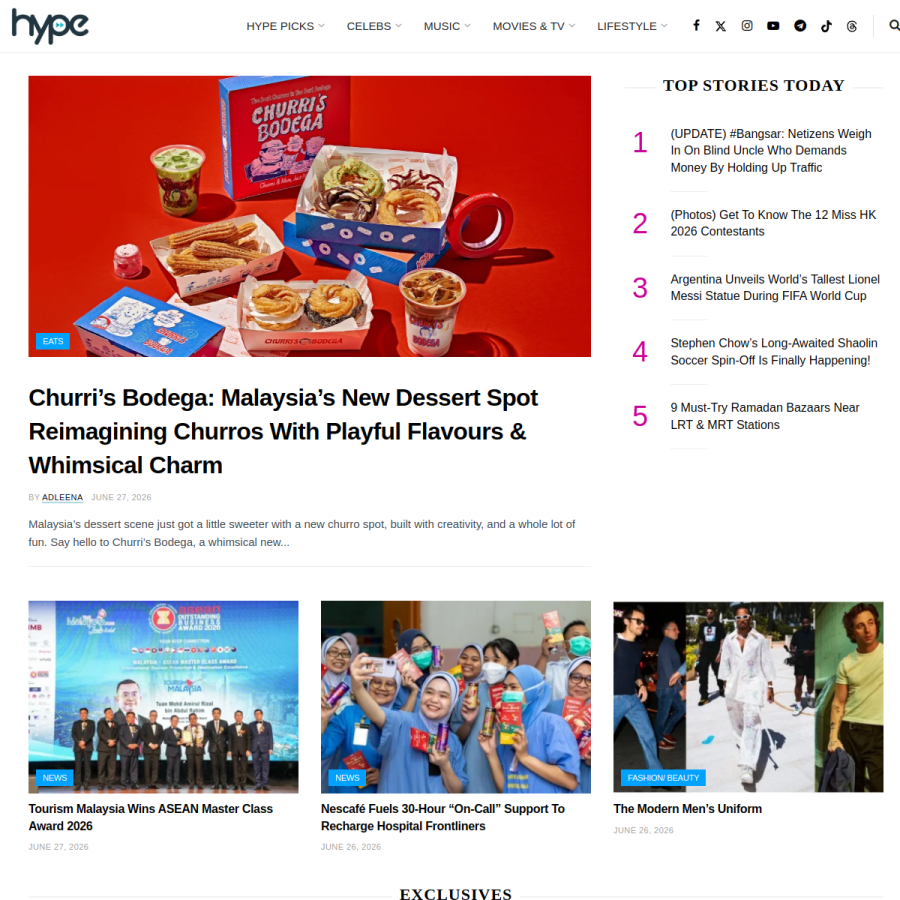hype.my homepage screenshot