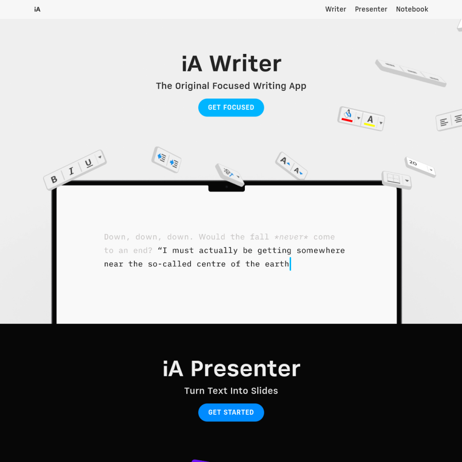 ia.net homepage screenshot