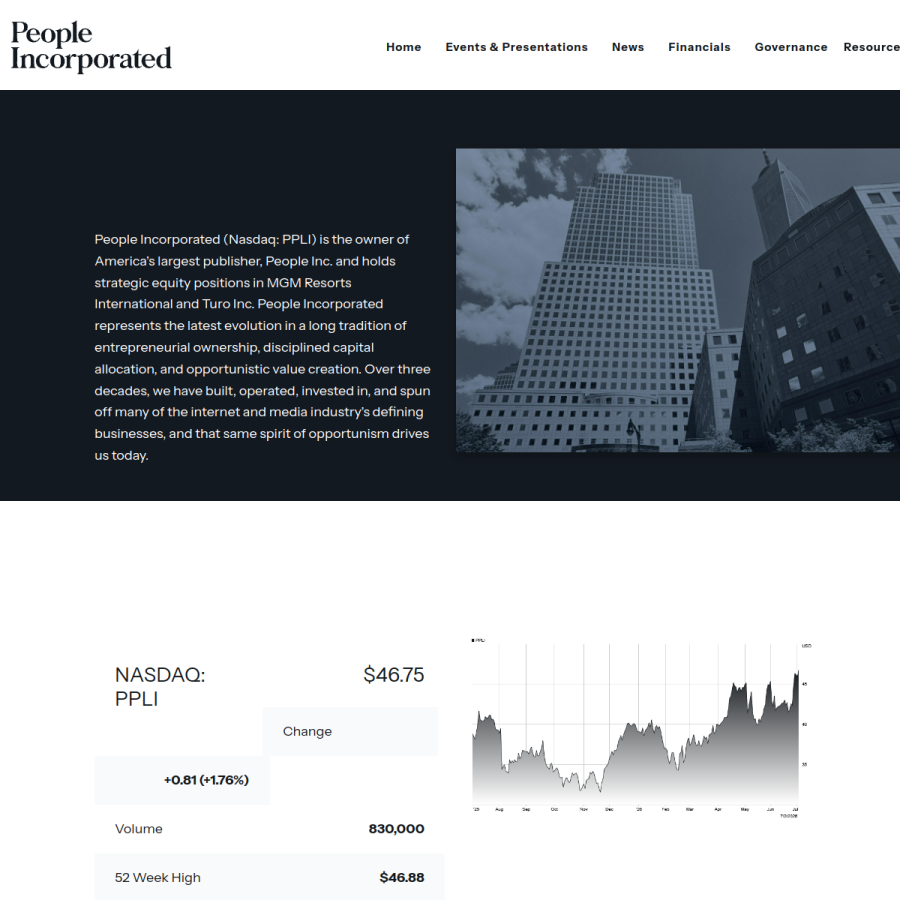 iac.com homepage screenshot