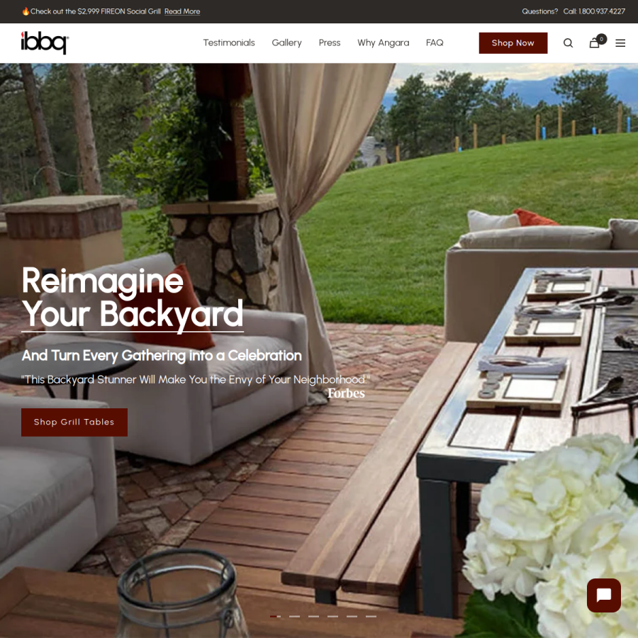 ibbq.com homepage screenshot
