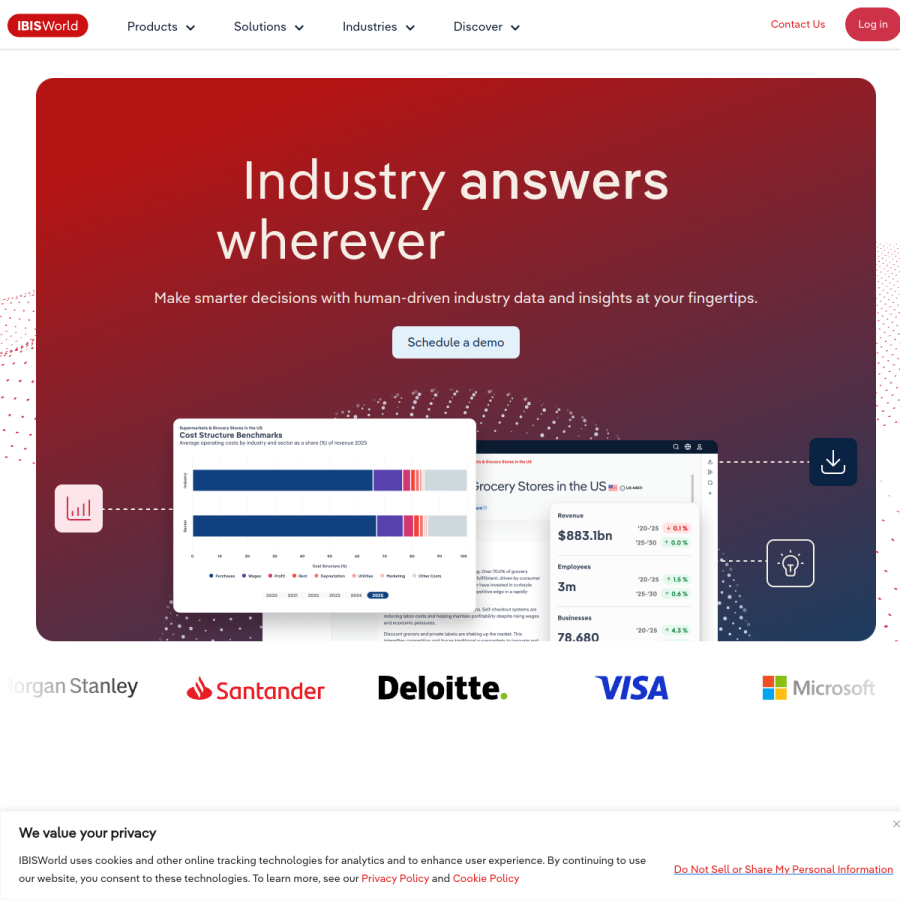 ibisworld.com homepage screenshot