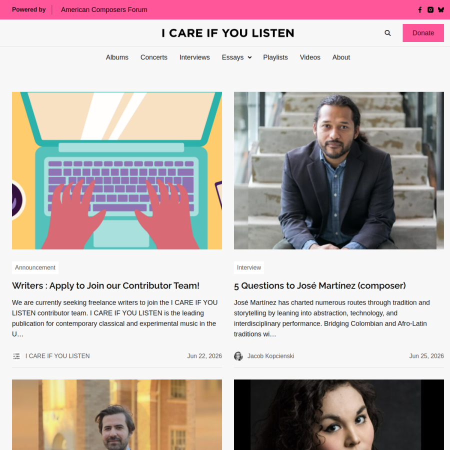 icareifyoulisten.com homepage screenshot
