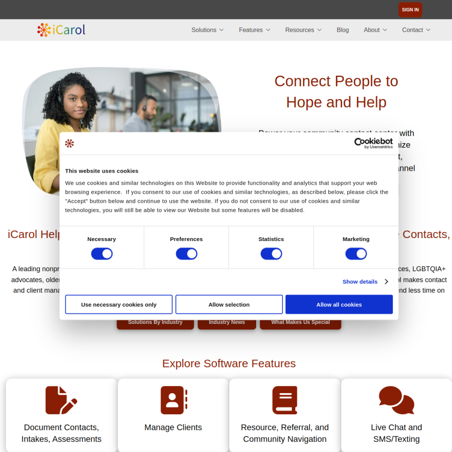 icarol.com homepage screenshot