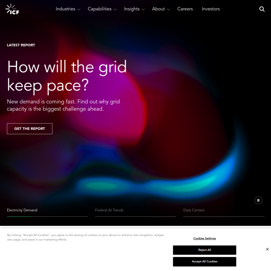 icf.com homepage screenshot