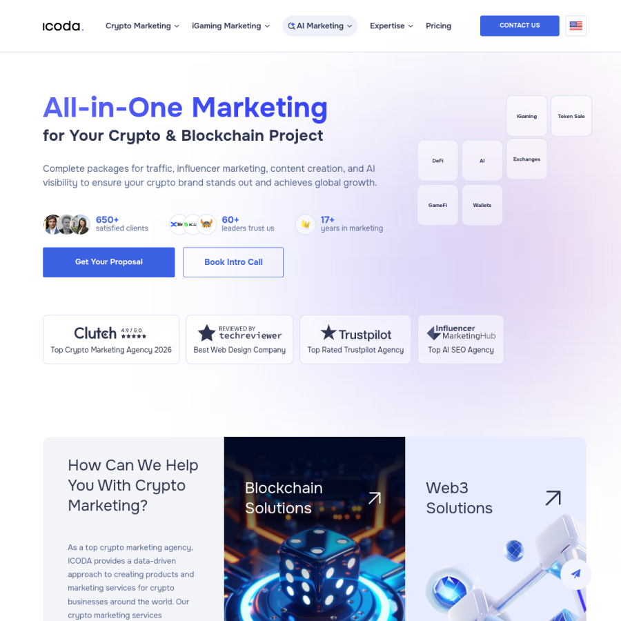 icoda.io homepage screenshot