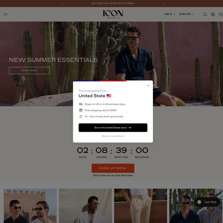 icon-amsterdam.com homepage screenshot
