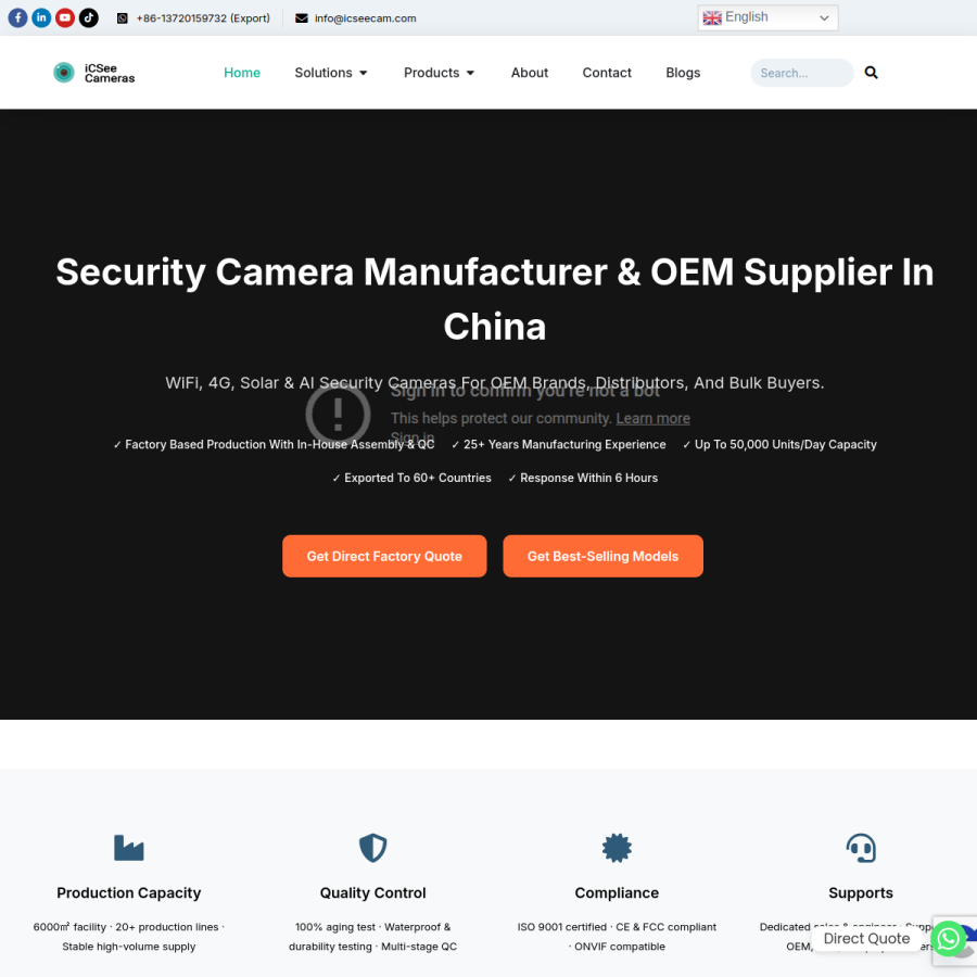 icseecam.com homepage screenshot