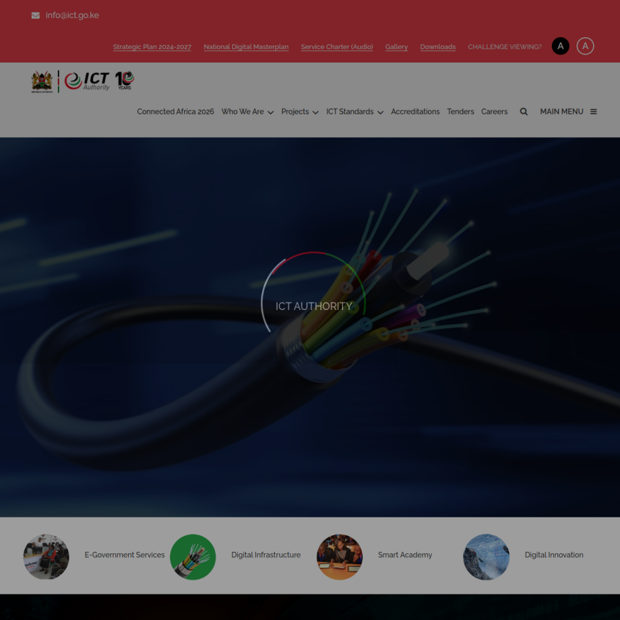 icta.go.ke homepage screenshot