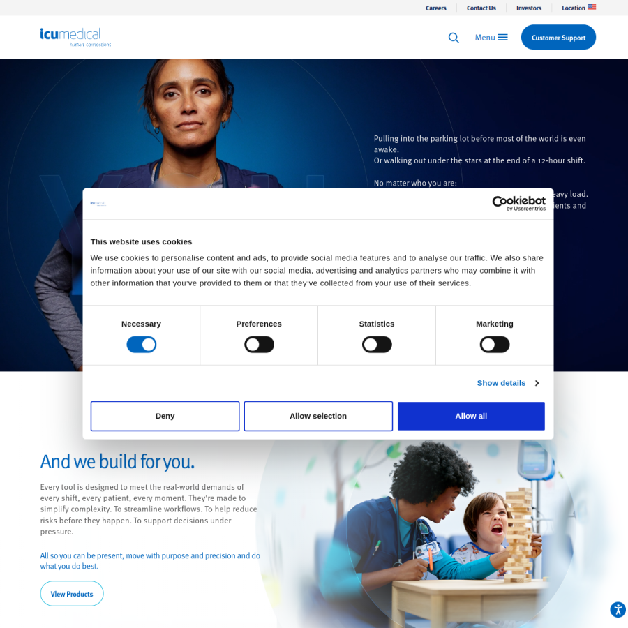 icumed.com homepage screenshot
