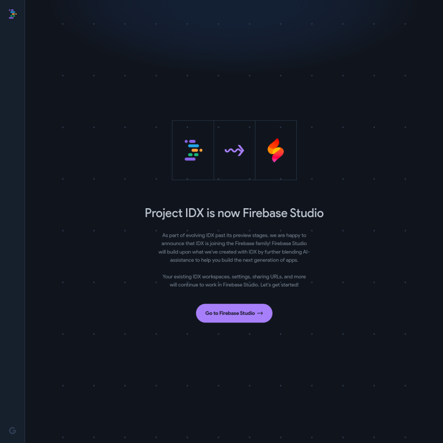 idx.dev homepage screenshot