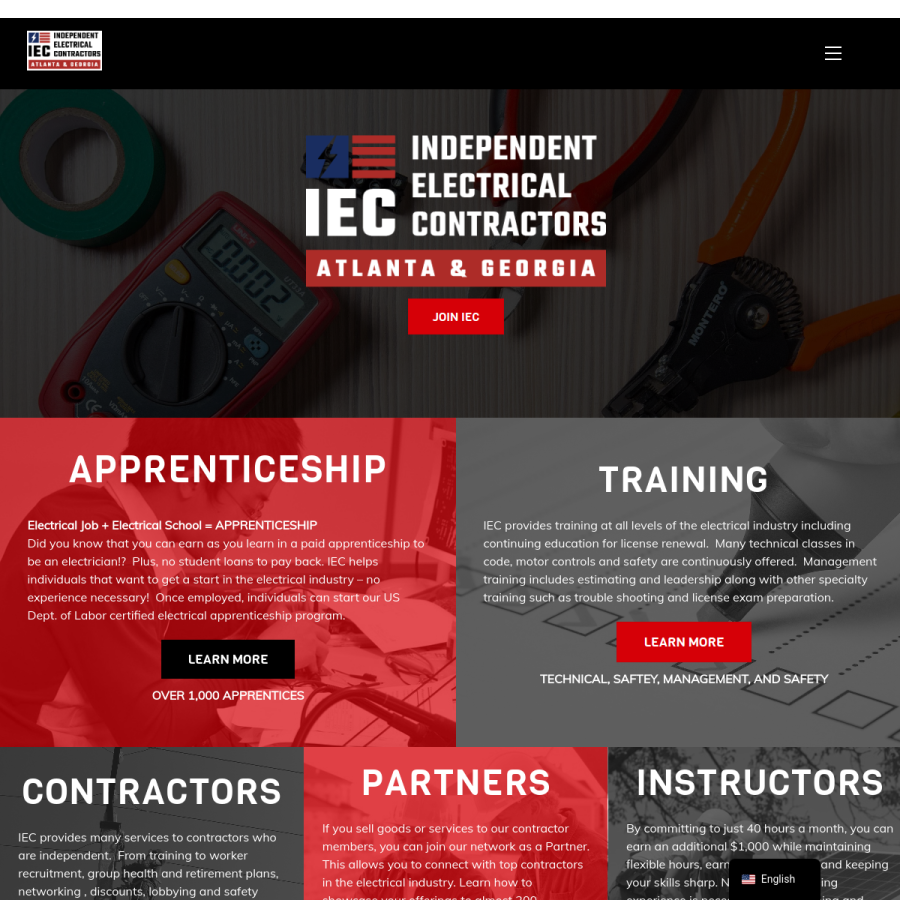 iecatlantaga.org homepage screenshot