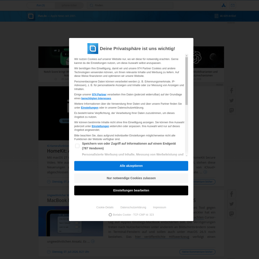 ifun.de homepage screenshot