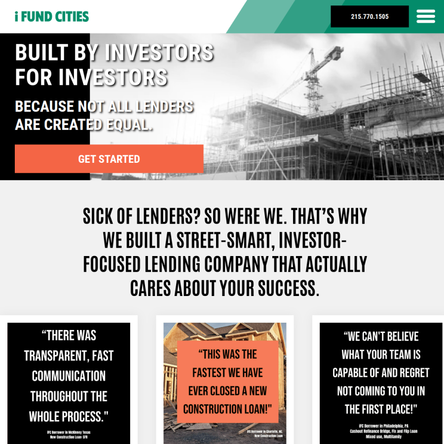 ifundcities.com homepage screenshot