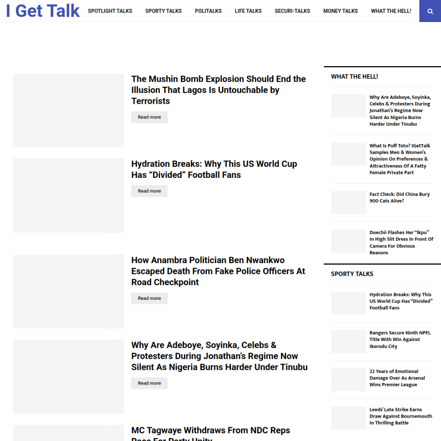 igettalk.com homepage screenshot