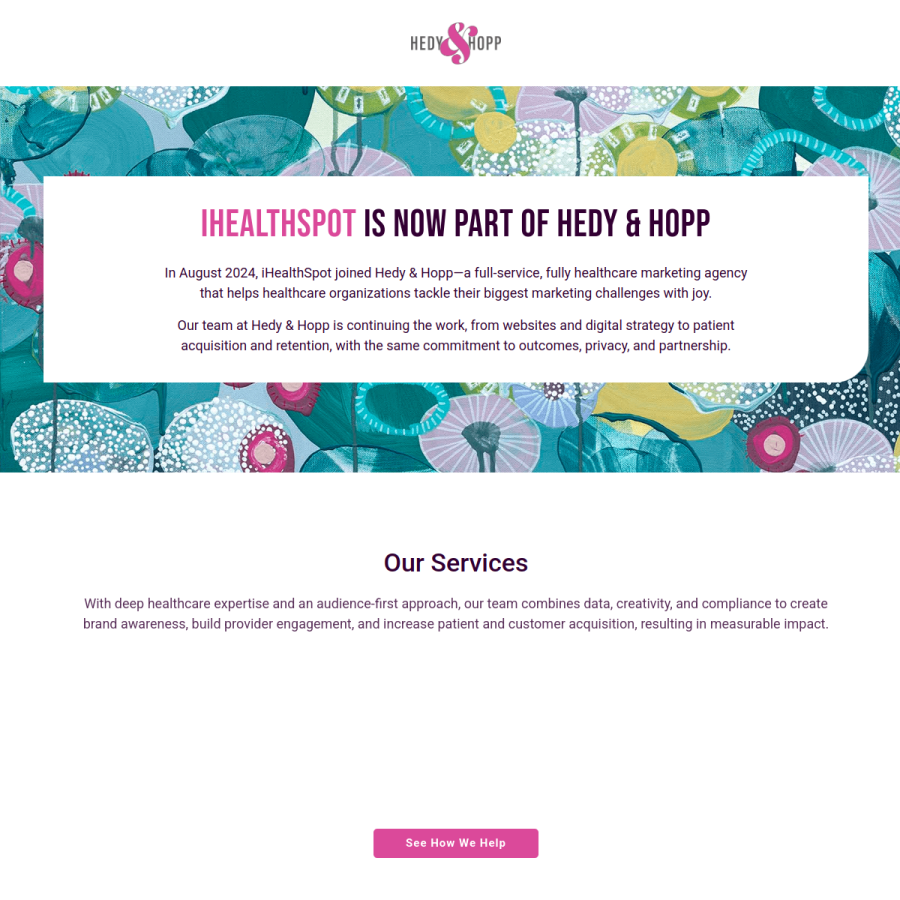 ihealthspot.com homepage screenshot