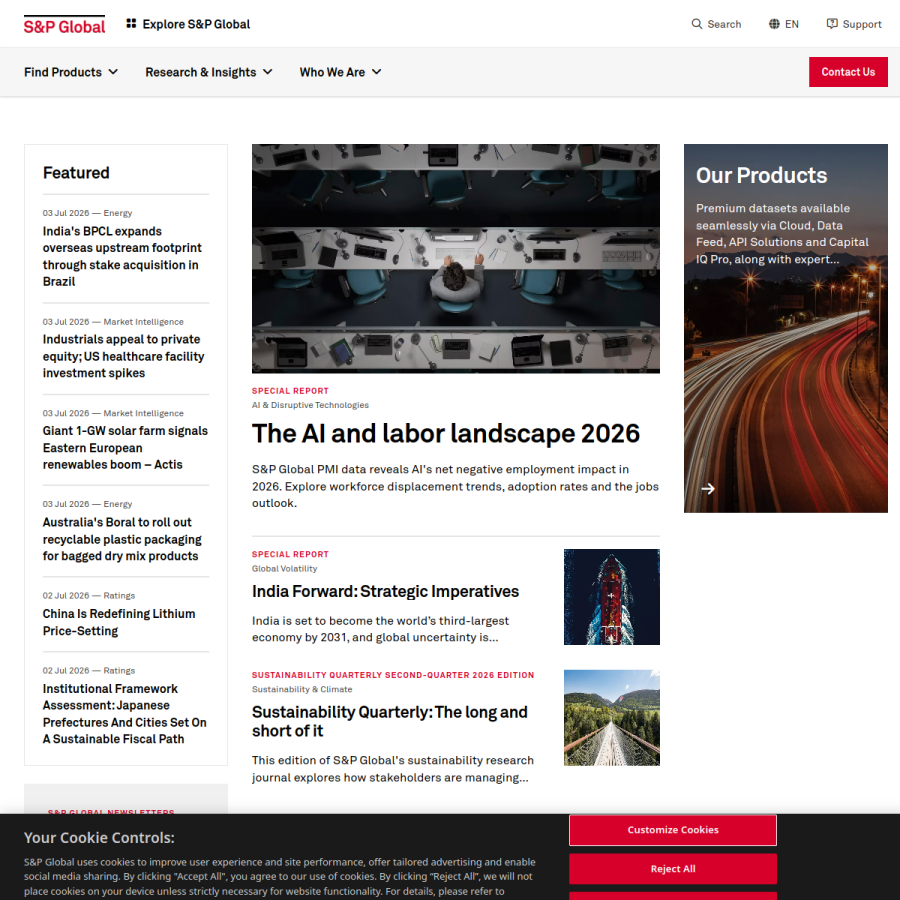 ihs.com homepage screenshot