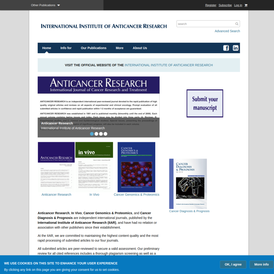 iiarjournals.org homepage screenshot