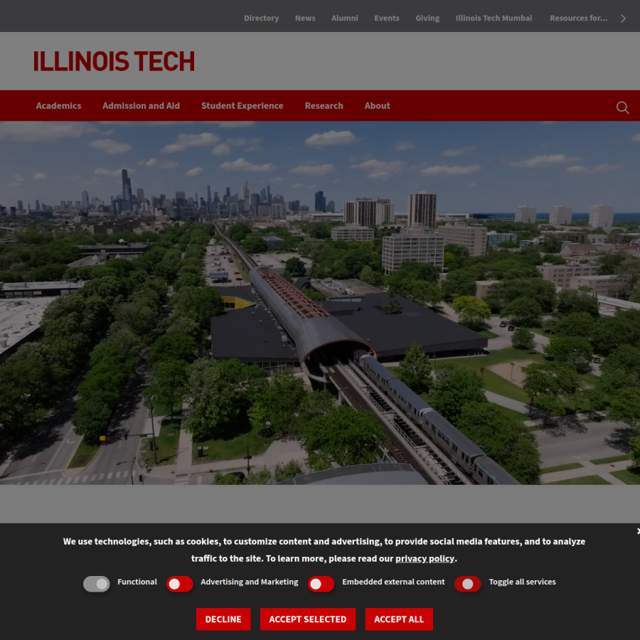 iit.edu homepage screenshot