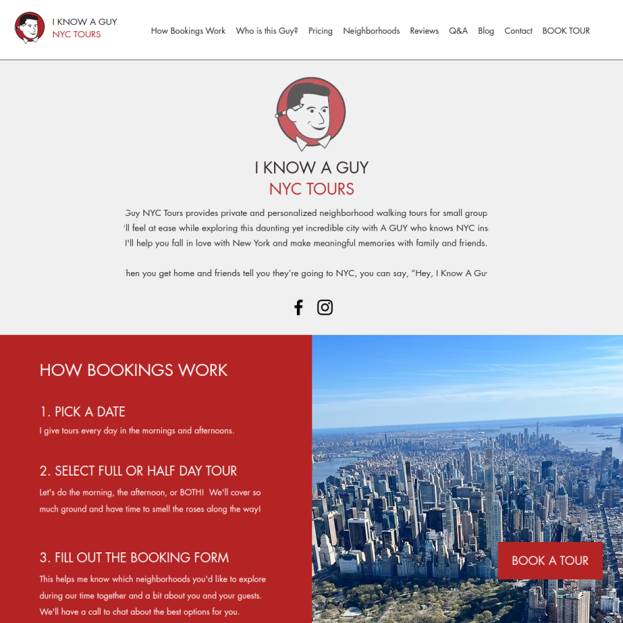 iknowaguy.nyc homepage screenshot