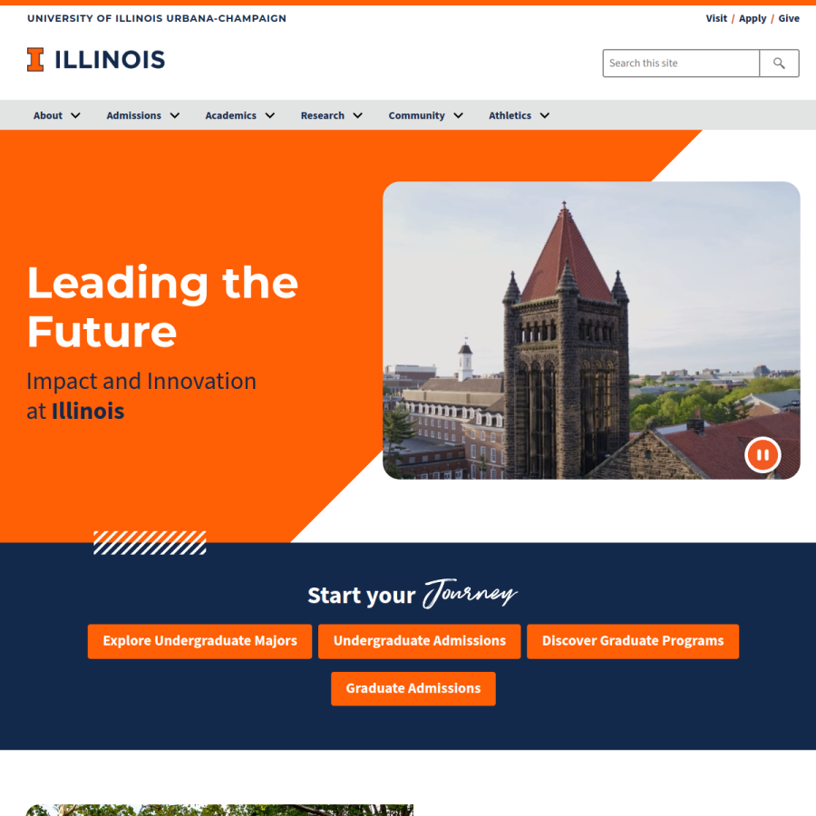 illinois.edu homepage screenshot