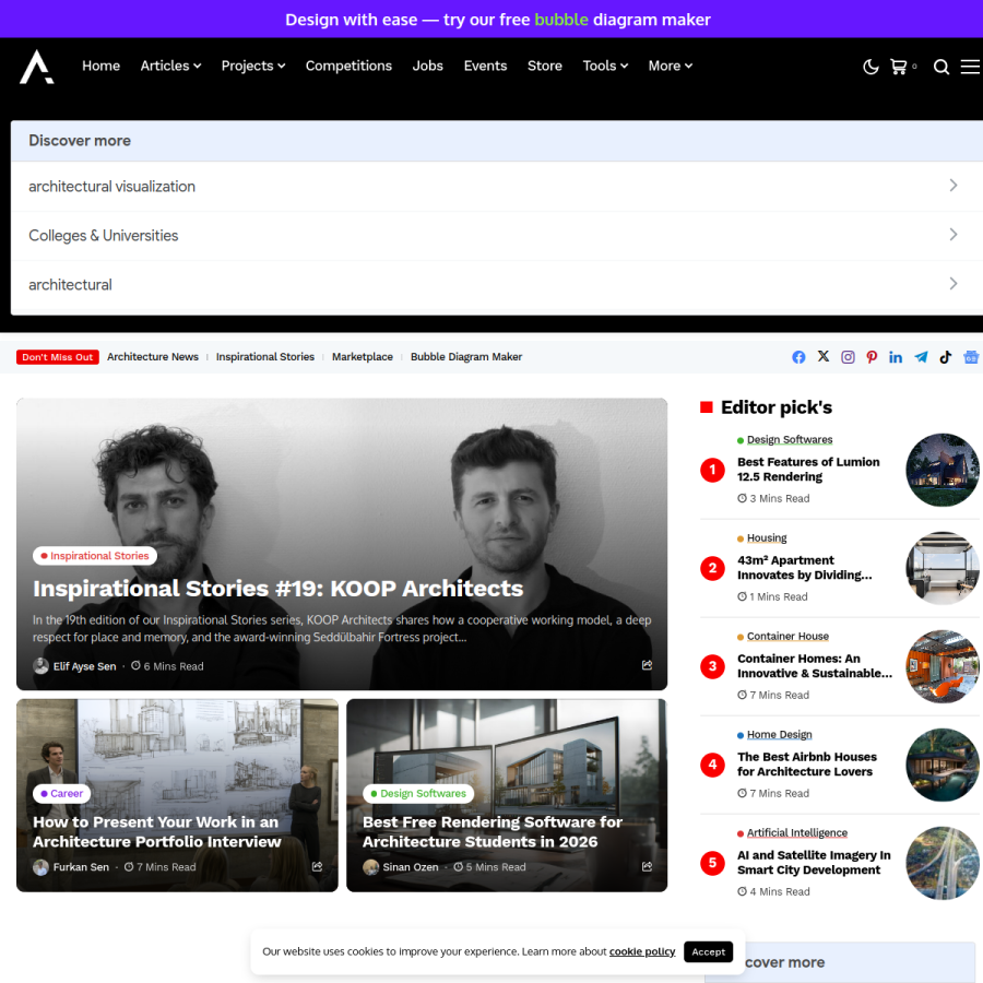 illustrarch.com homepage screenshot