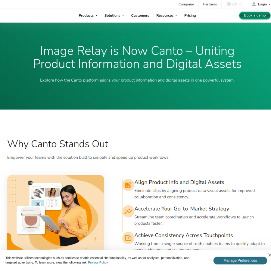 imagerelay.com homepage screenshot