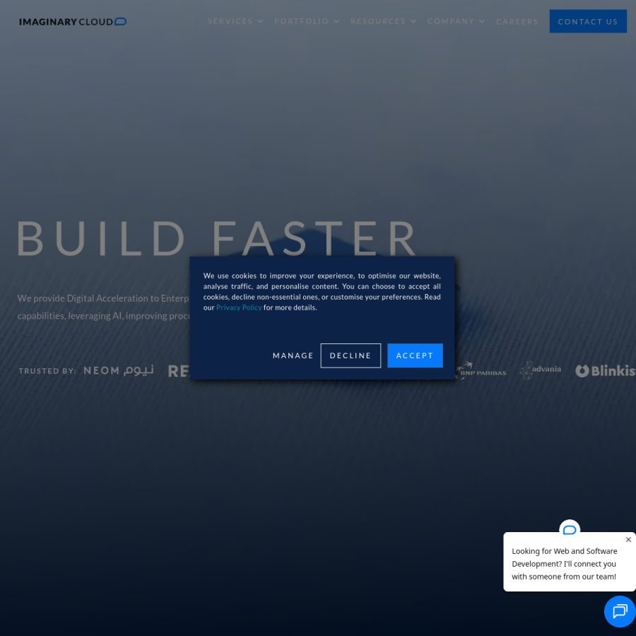 imaginarycloud.com homepage screenshot