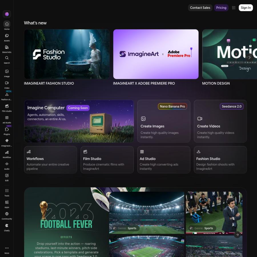 imagine.art homepage screenshot