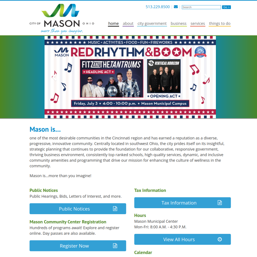 imaginemason.org homepage screenshot