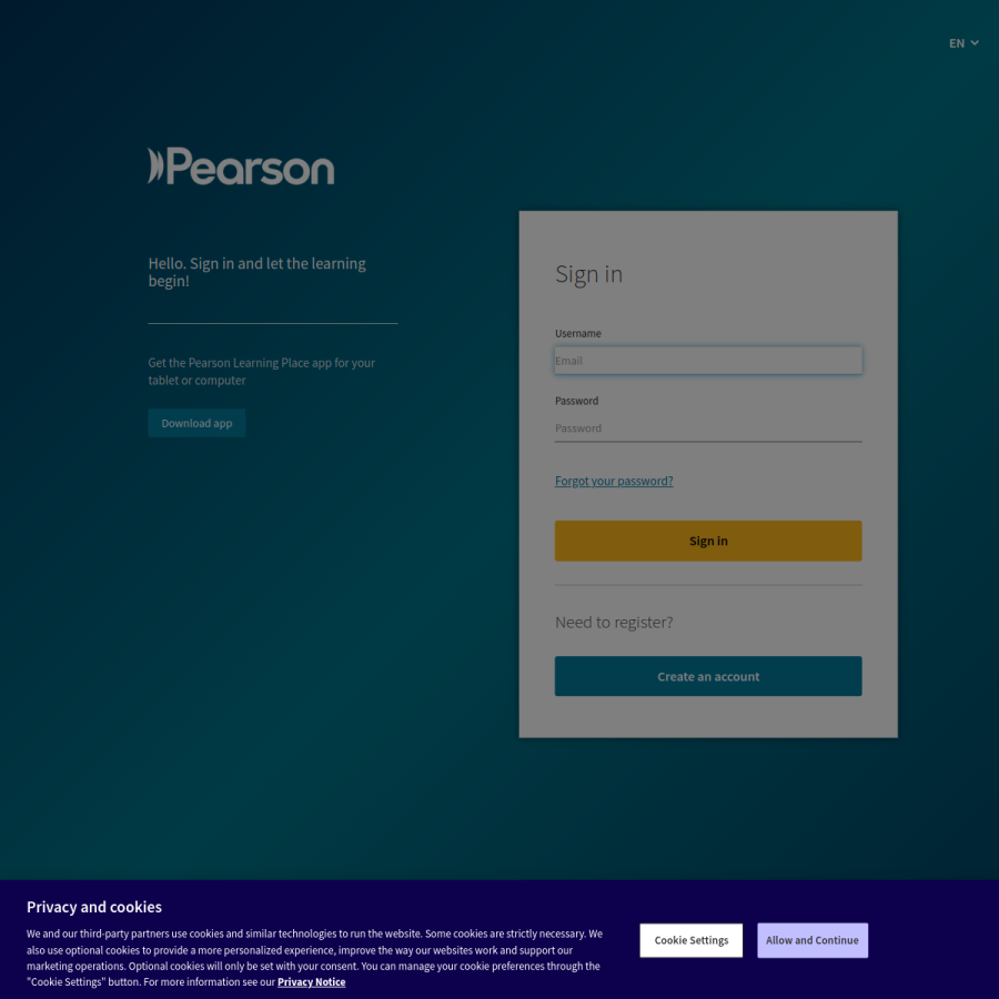 iml.pearson.com homepage screenshot