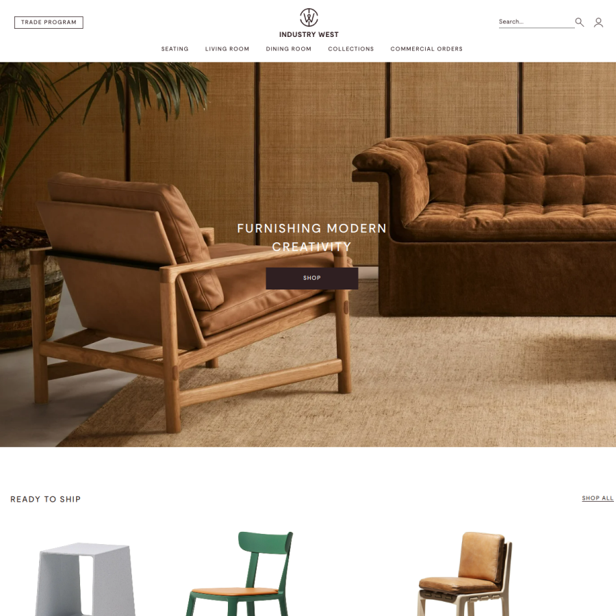 industrywest.com homepage screenshot