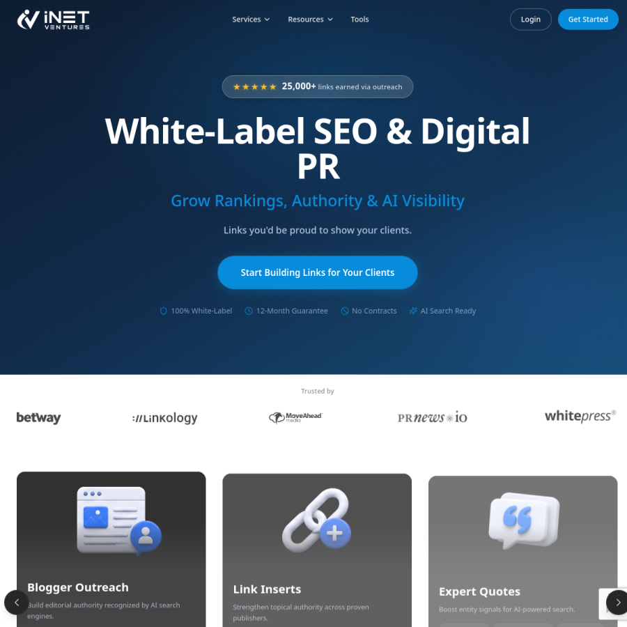 inetventures.com homepage screenshot