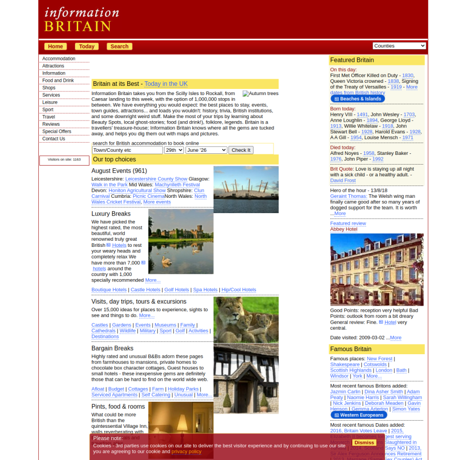 information-britain.co.uk homepage screenshot