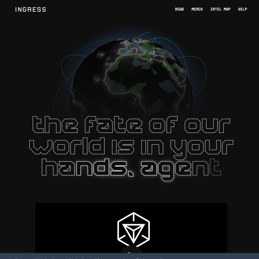 ingress.com homepage screenshot