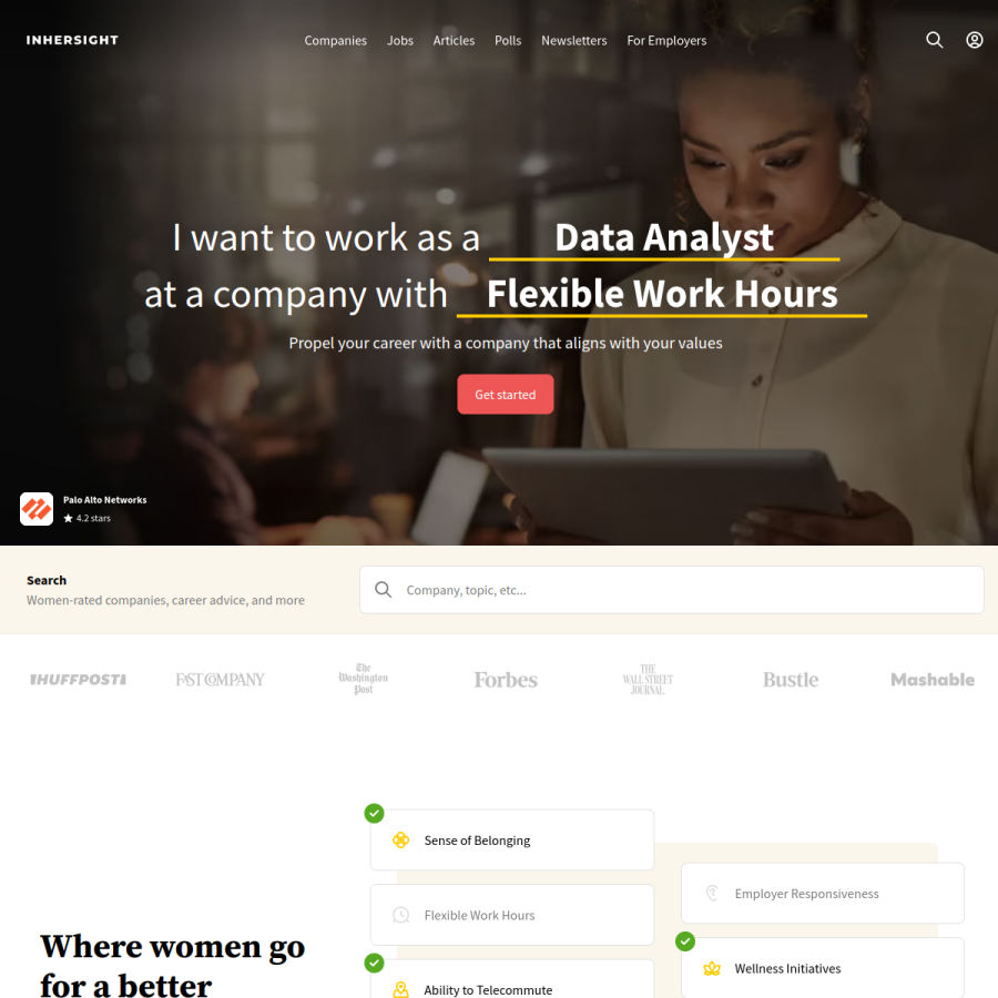 inhersight.com homepage screenshot