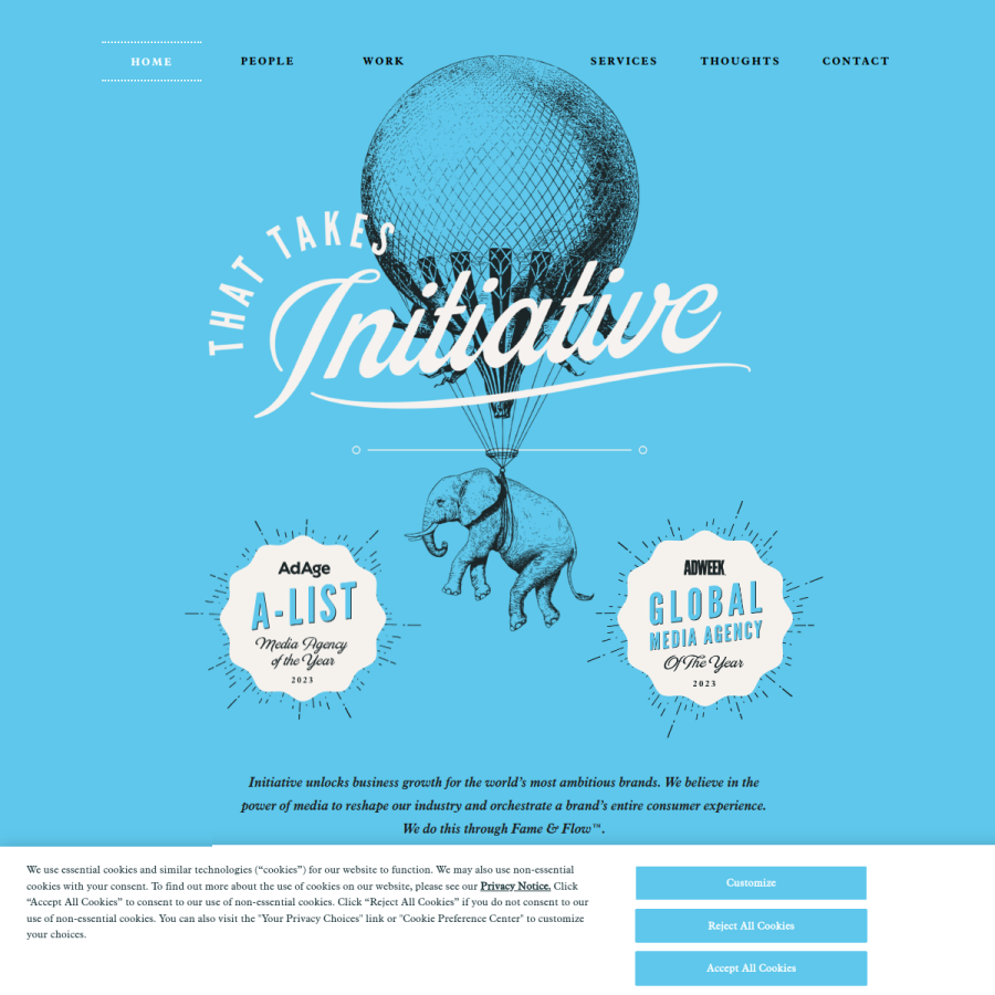 initiative.com homepage screenshot