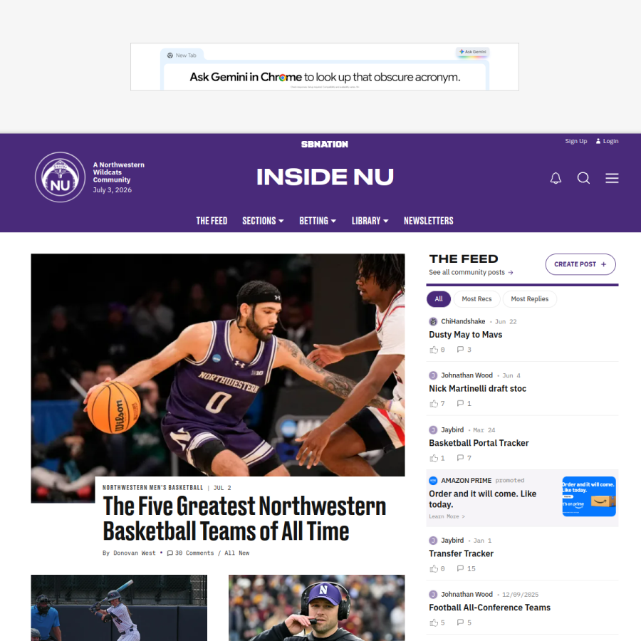 insidenu.com homepage screenshot